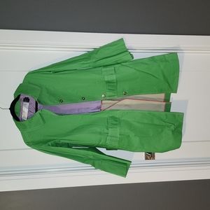 Charles Nolan Green Raincoat